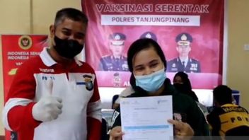 Jusqu’au 18 Décembre, La Police De Tanjungpinang A Injecté Intensivement Le Vaccin Sinovac Aux Enfants âgés De 6 à 12 Ans