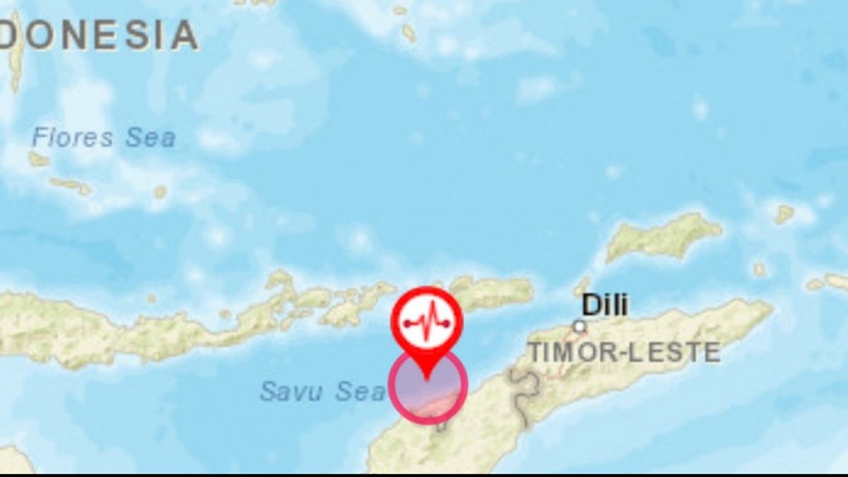 BMKG: زلزال تيمور الوسطى الشمالية مع قوة 5.4، لا إمكانات تسونامي