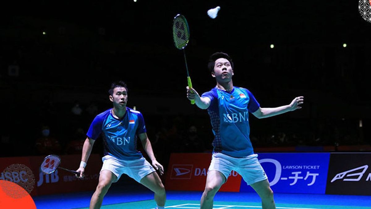 Marcus/Kevin ke Babak Kedua Denmark Open 2022, Anthony Ginting Angkat Koper