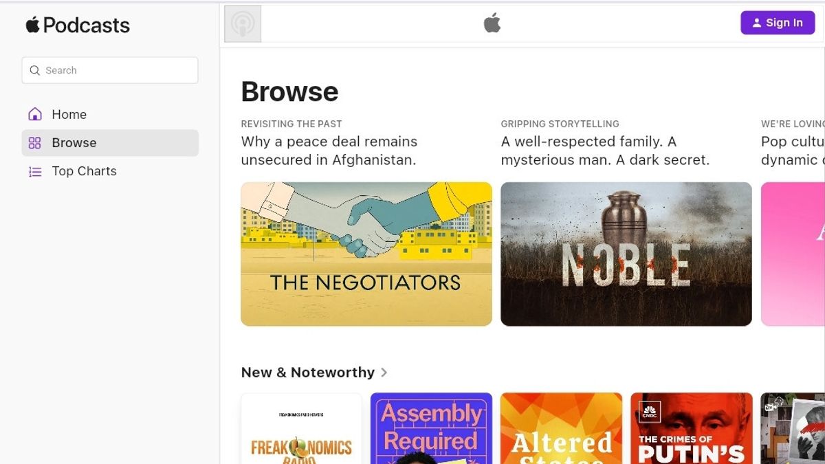 Apple Podcast متاح الآن في إصدار ويب ، ويمكن الوصول إليه في Chrome