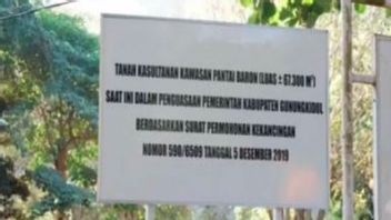 Gunung Kidul Memasang Plakat di Tujuh Pantai di Tanah Sultanan
