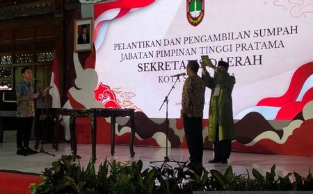 Gibran Minta Sekda Baru Pertahankan Prestasi Kota Solo