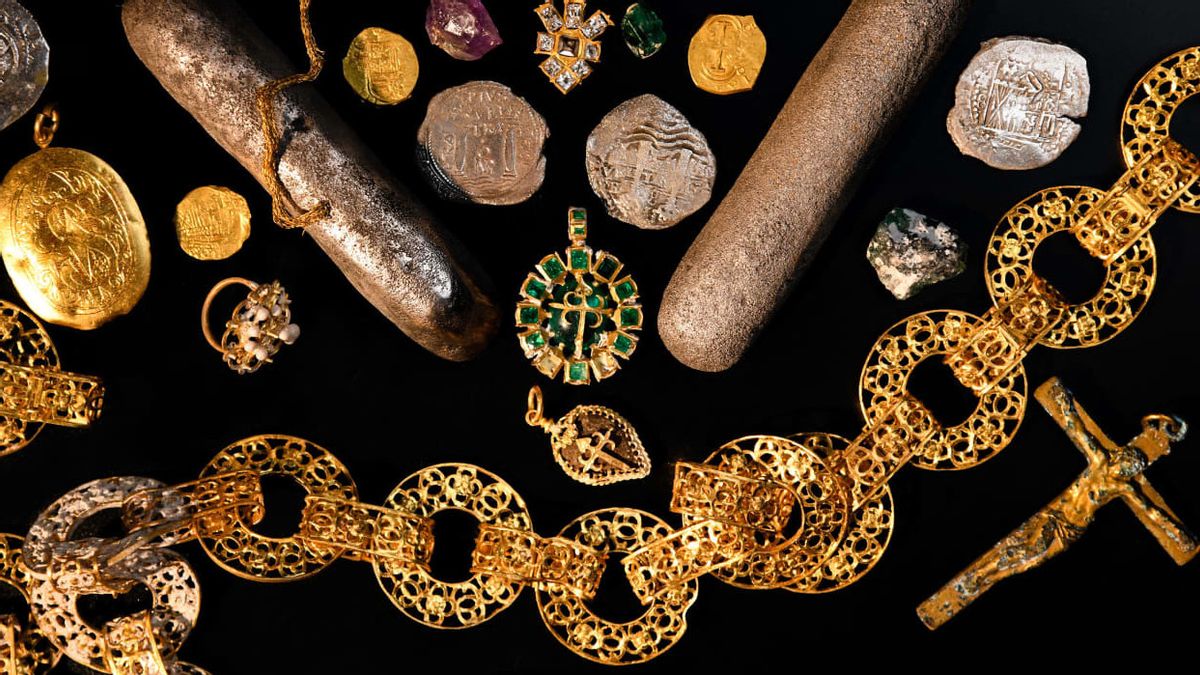 Tim Penjelajah Temukan Harta Karun dari Kapal Kuno Spanyol yang Tenggelam 350 Tahun Lalu: Ada Koin hingga Batu Permata 