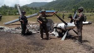 Polisi Olah TKP Pembakaran Pesawat Susi Air di Paro Nduga