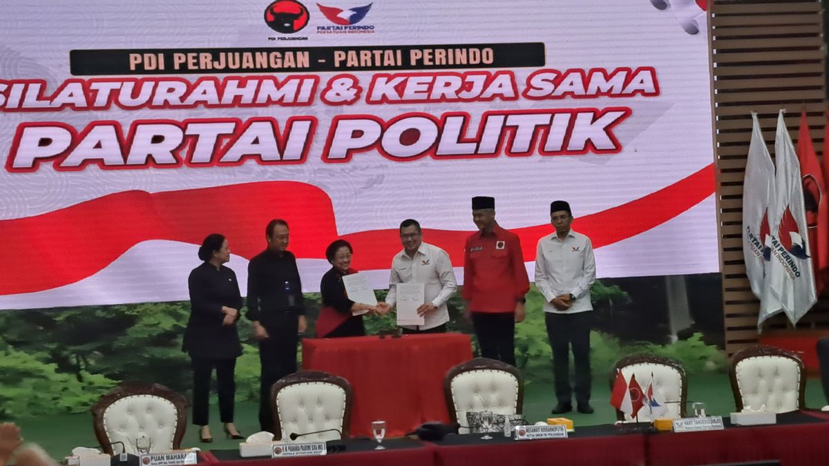 PDIP-Perindo Officially Cooperate, Megawati: Let's Win The 2024 Election
