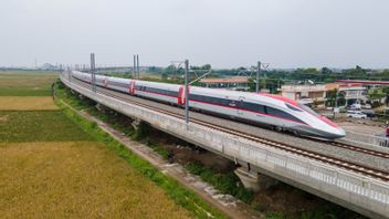 Passenger Trains On The Jakarta-Bandung High-speed Train That Are Starting To Be Tested