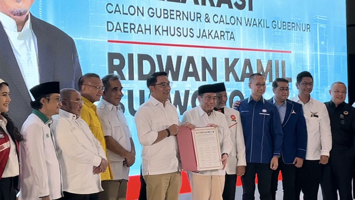 Forward To The Jakarta Gubernatorial Election, Ridwan Kamil-Suswono Asks For Blessings