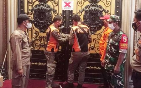 Satpol PP Surabaya Segel Rekreasi Hiburan Umum Langgar Prokes termasuk Empire Palace