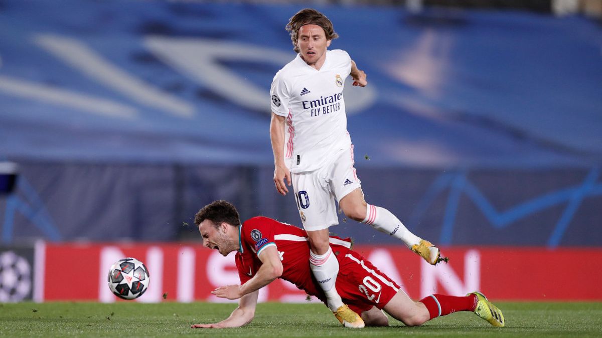 Real Madrid Bertandang ke Markas Liverpool, Modric: Kami Ingin Menang, Bukan Sekadar Menjaga Keunggulan