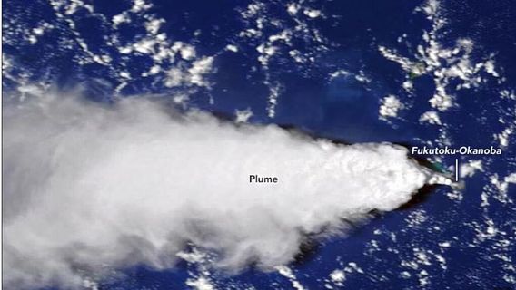 Terpantau Satelit NASA, Letusan Gunung Bawah Laut di Jepang Bentuk Pulau Baru