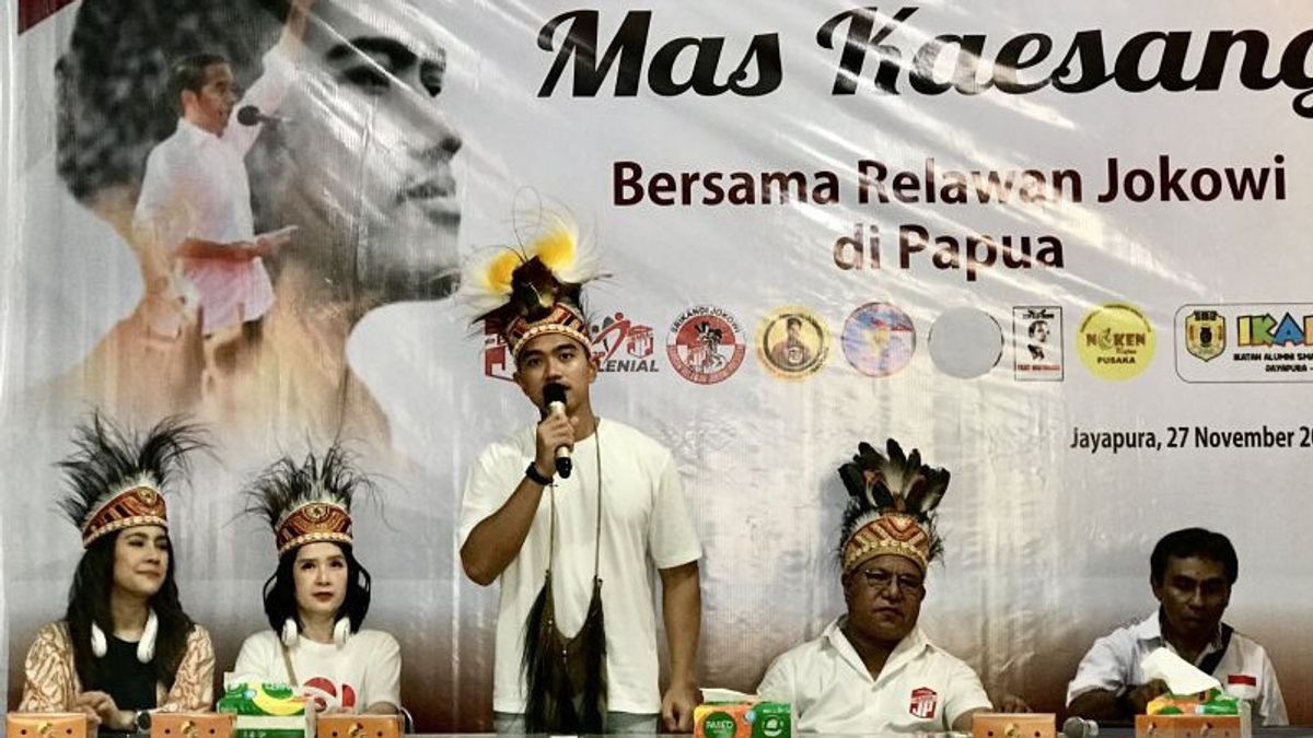 Target Masuk Senayan, Kaesang ke Relawan Jokowi di Papua: Kami dari PSI Mohon Titip