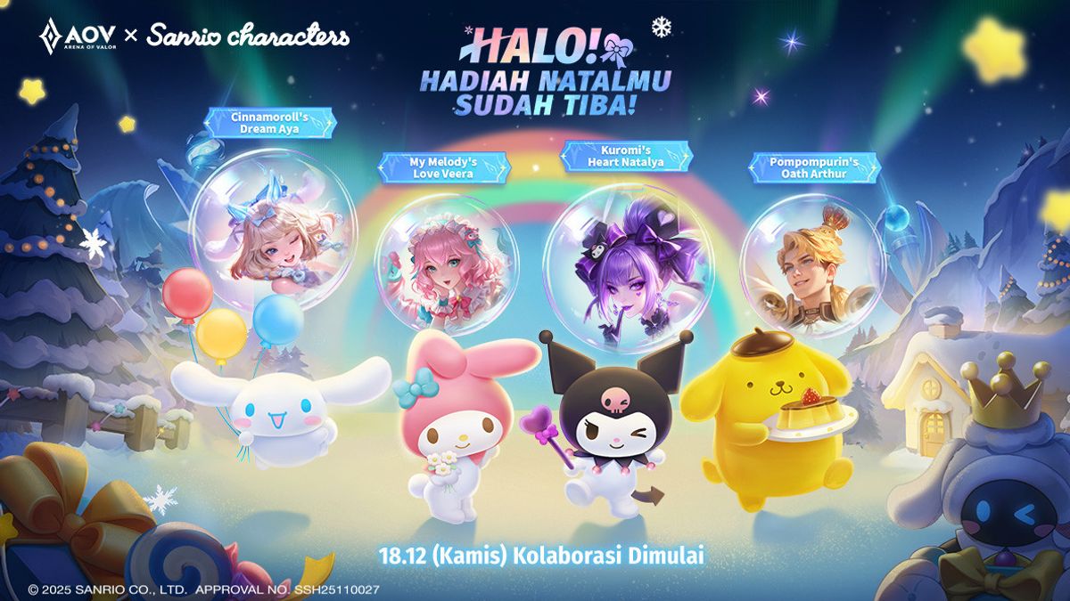 Kolaborasi AOV x Sanrio: Hadirkan Karakter Kuromi dan Banyak Skin Gratis