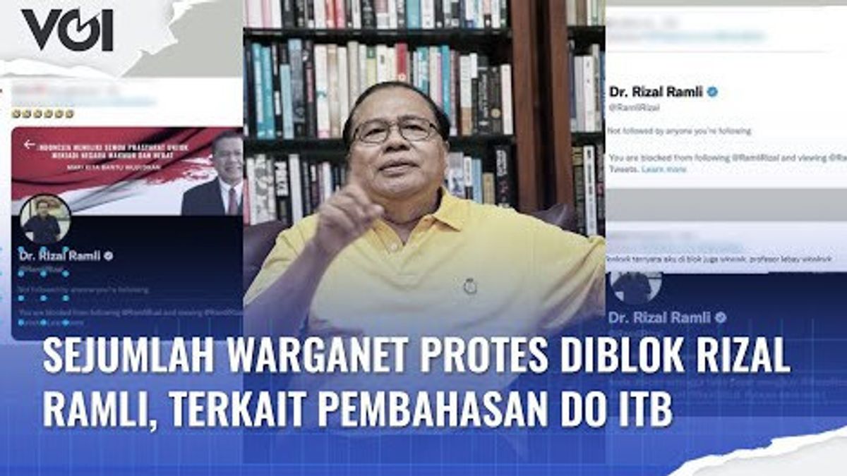 VIDEO: Sejumlah Warganet Protes Diblok Rizal Ramli, Terkait Pembahasan DO ITB