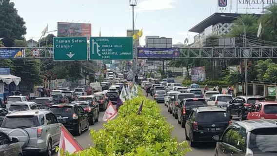 Eid Holiday, Bogor Police Record 90 Vehicles Entering The Peak Area