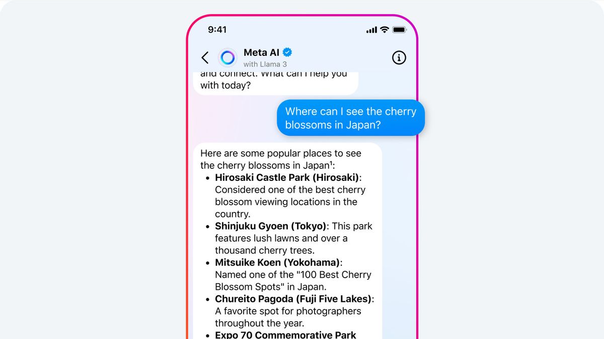 Llama 3의 Meta AI 업데이트가 이제 Instagram, Facebook 및 Messenger와 통합되었습니다.