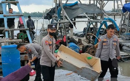 Berkali-kali Keluarkan Larangan Namun Tak Dipatuhi, Polres Bangka Tertibkan Penambangan Biji Timah Ilegal di DAS