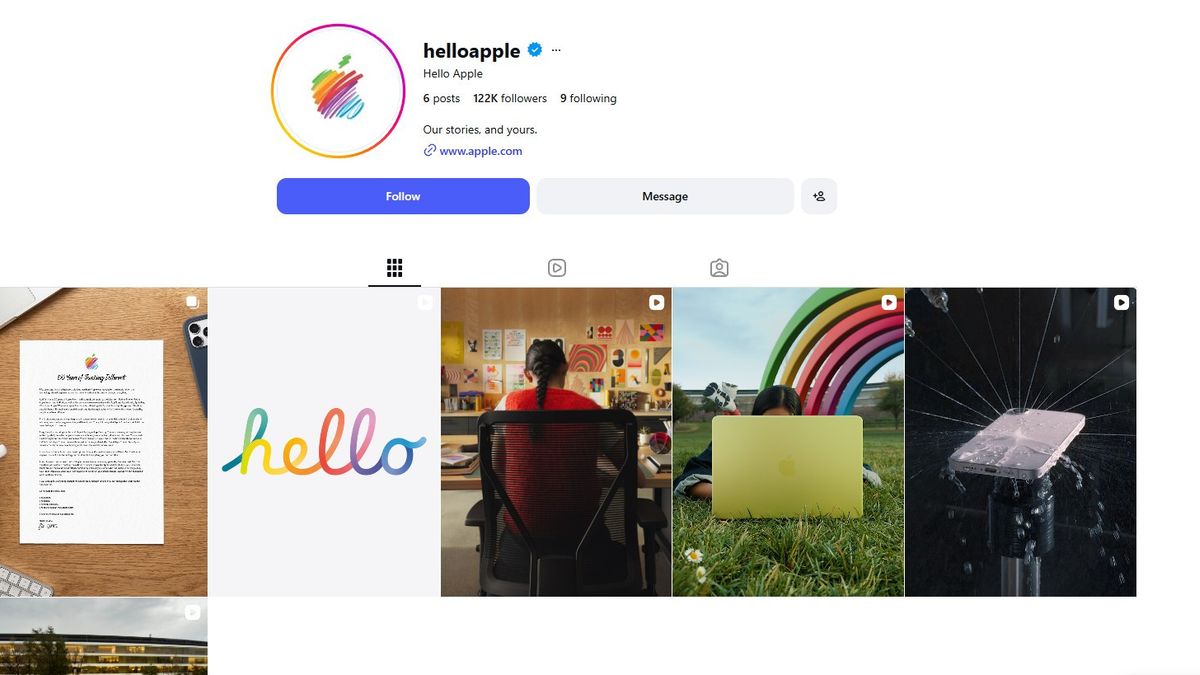 Appleは秘密のInstagramアカウント@helloappleを開き、ソーシャルメディアを支配するための新しい戦略