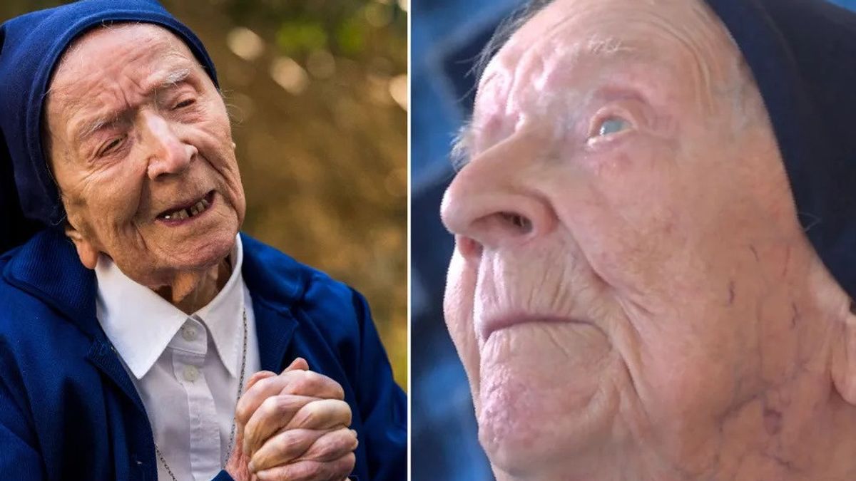 Lewati Dua Wabah Penyakit dan Perang Dunia, Suster Andre, Orang Tertua di Dunia Meninggal dalam Usia 118 Tahun