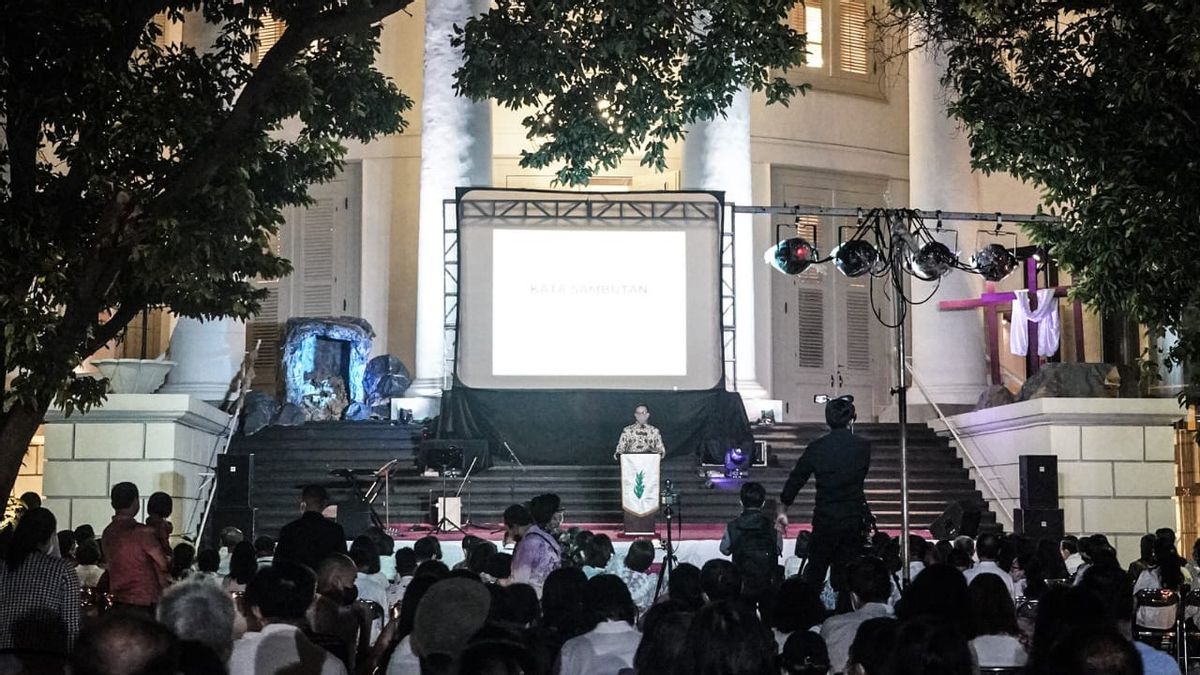 Attending The Easter Dawn Of The Immanuel Church, Anies Alludes To The Revitalization Carried Out By His Staff