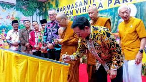 Wagub Kaltara Ingkong Ala Resmikan Vihara Parama Sinar Borobudur Kota Tarakan