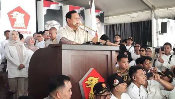 Di Hadapan Kader Gerindra, Prabowo Subianto Gelorakan Sikap Optimis Soal Indonesia jadi Bangsa Terhormat