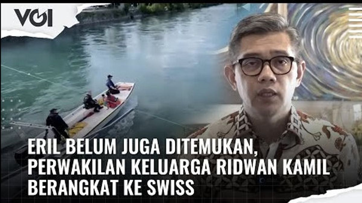 VIDEO: Eril Belum Juga Ditemukan, Perwakilan Keluarga Ridwan Kamil Berangkat ke Swiss