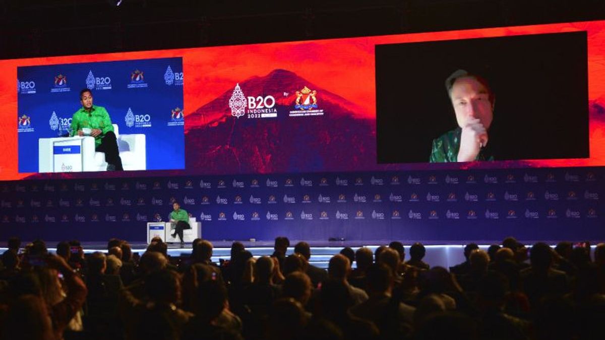Summit 1-on-1 Conversation B20, Kadin Represented By Anindya Bakrie Invites Elon Musk To Central Sulawesi To Discuss Human Delivery Missions To Mars