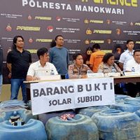 Timbun BBM Hingga 1,2 Ton, Pria Inisial KSH Diringkus Polresta Manokwari