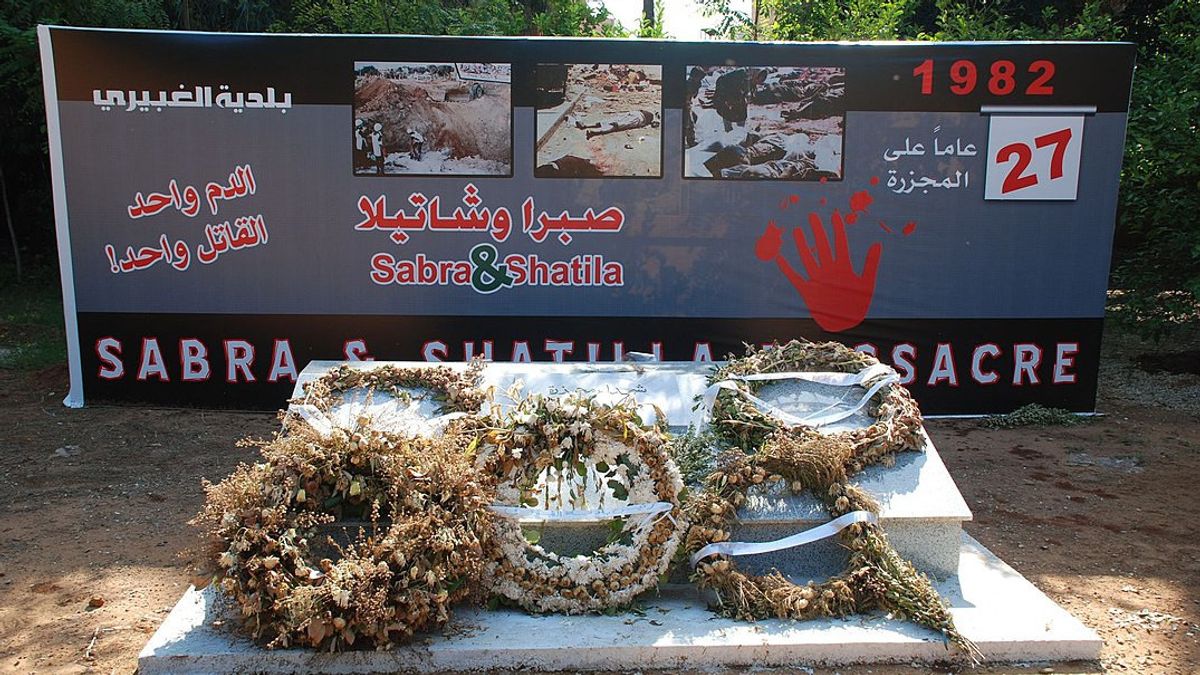 1982年9月16日、今日の歴史における小ブラとシャティラ・パレスチナ難民キャンプでの凶悪な虐殺