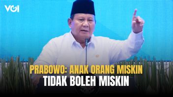 Prabowo Tegaskan Anak Orang Miskin Tidak Boleh Miskin