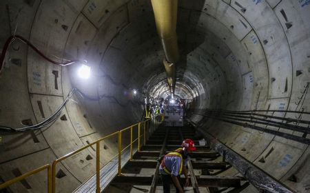 MRT Fase 2A Memasuki Pengerjaan Pintu Masuk Stasiun Monas