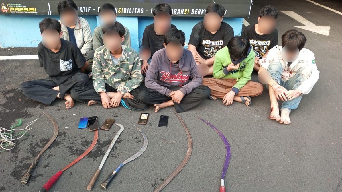 Allegedly About To Brawl, 10 Students Bring Sajam In East Jakarta Arrested