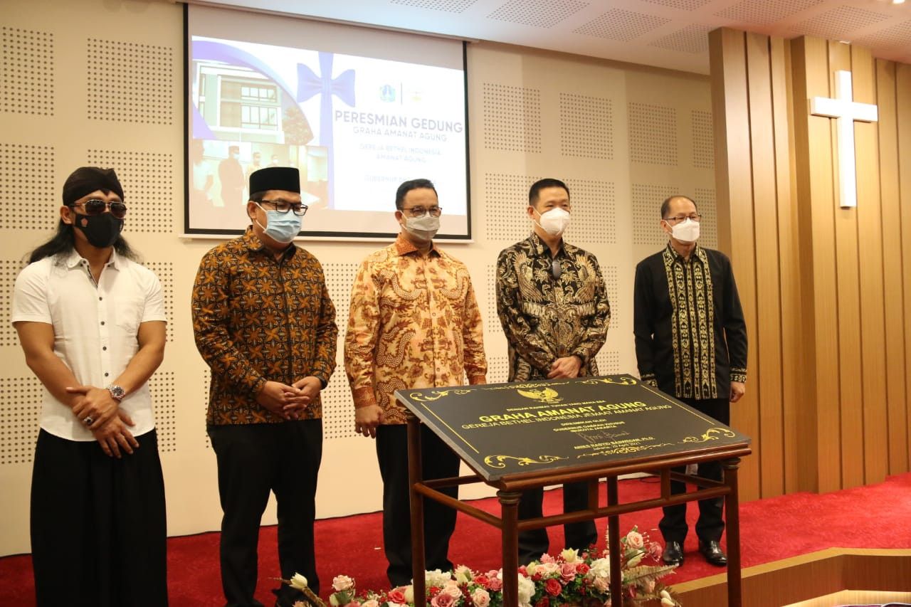 Anies Resmikan Gereja Di Penjaringan Bersama Gus Miftah Hingga Sekjen PBNU