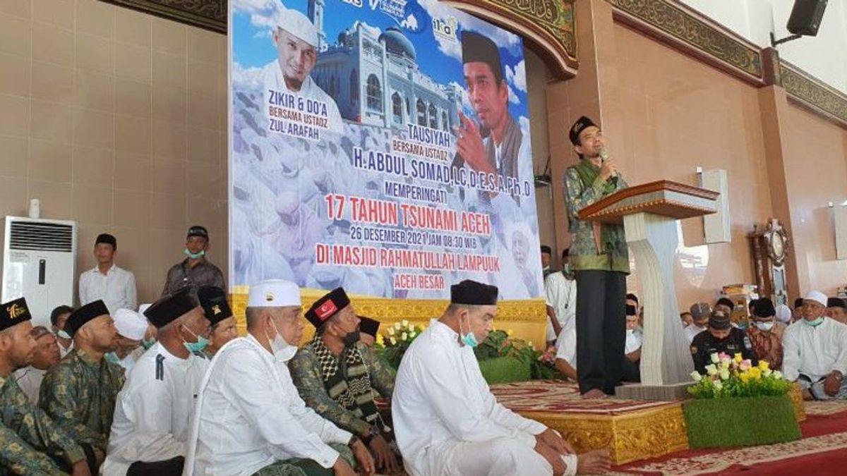 Ustas Abdul Somad Harap Peringatan 17 Tahun Tsunami Aceh Jadi Pengingat Tobat