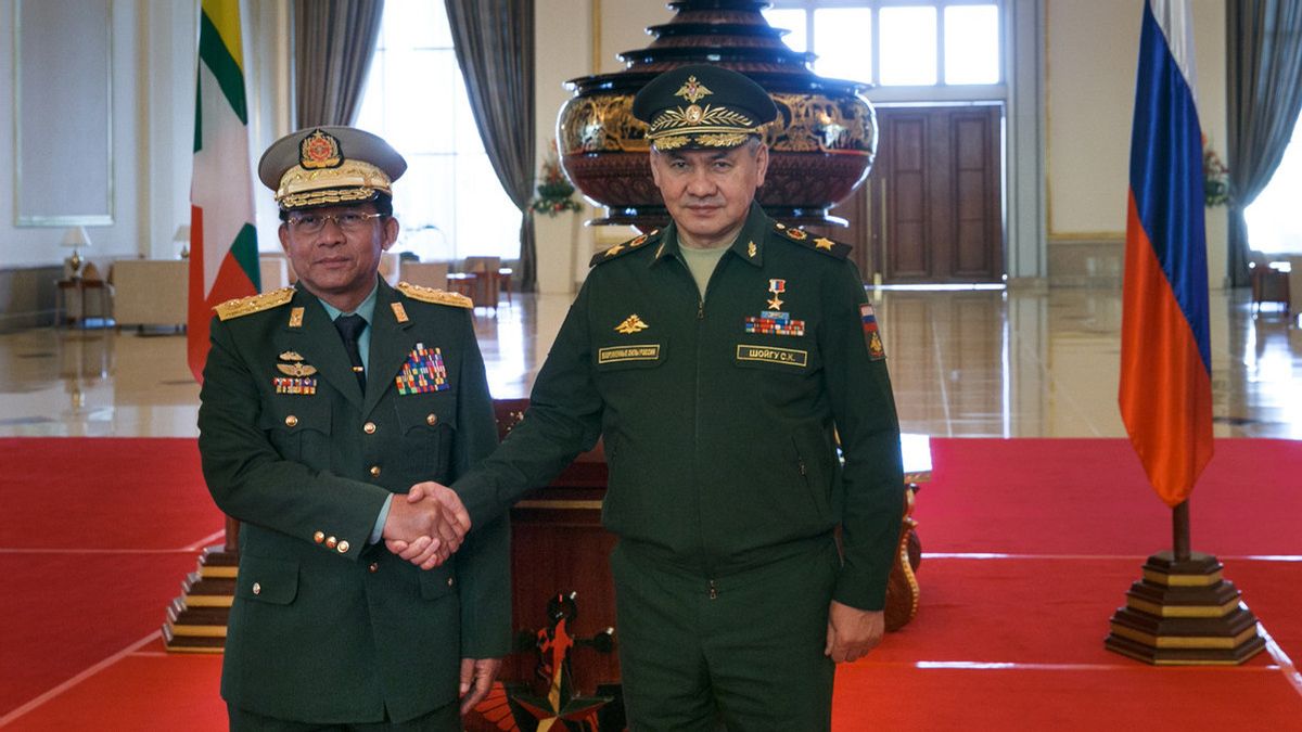 軍事政権の指導者たちが国防省高官と会談、ミャンマーとロシアが軍事技術協力の強化に合意