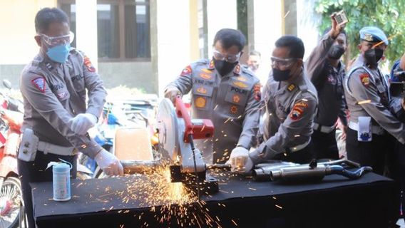Since Early January, Central Java Police Have Taken Action Against 147,380 Racing Exhaust Users From 35 Resort In Central Java