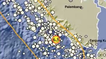    Gempa Bengkulu Magnitudo 6,5