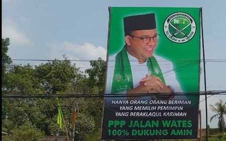 Bawaslu Diminta Tertibkan Baliho PPP Dukung Pasangan AMIN di Yogyakarta