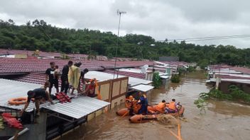 ランジョク西ロンボクの住宅は2メートル浸水