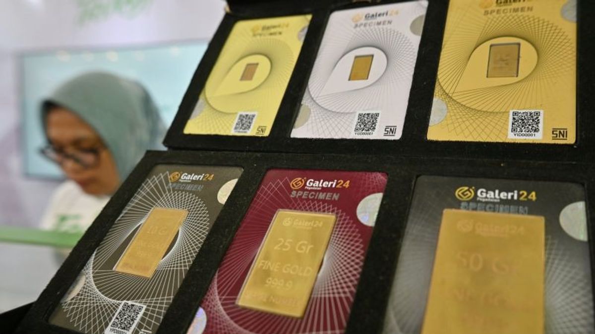 Prix de l’or de Pegadaian corrigé, Galeri 24 et UBS baissent de 89 000 Rp par gramme