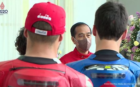 Obrolan Jokowi dan Pebalap MotoGP: Fans Anda di Indonesia Ini Banyak Sekali