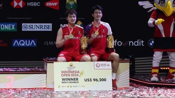 梁/王在2024年印尼公开赛上为中国展示第4个冠军头衔