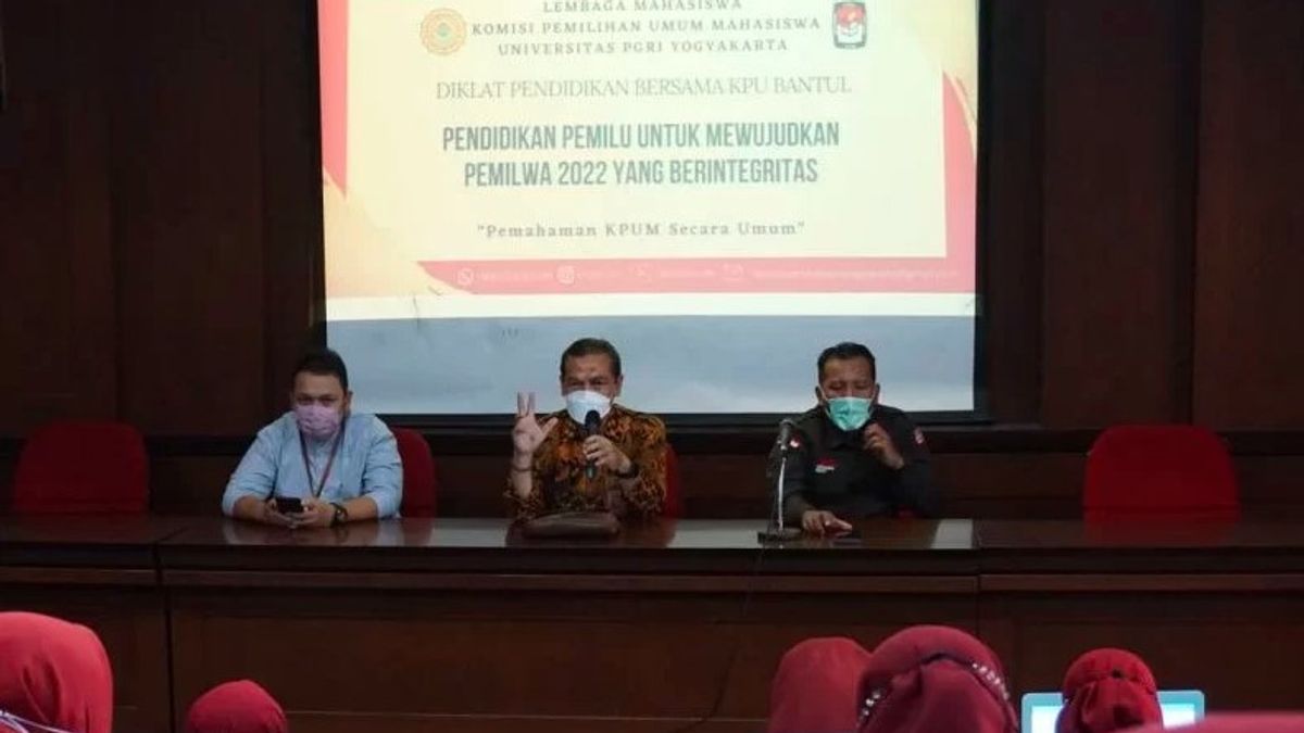Berita Bantul: Universitas PGRI Gandeng KPU Bantul Membentuk Lembaga Pemilihan Mahasiswa