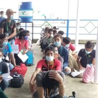 在两天内，马来西亚驱逐了254名陷入困境的印度尼西亚移民工人到努努坎