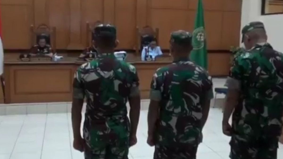 Jamais devenu l’attention du commandant du TNI, la famille d’Oditur militaire a fait appel de la peine de mort contre les 3 tués de l’imam Masykur