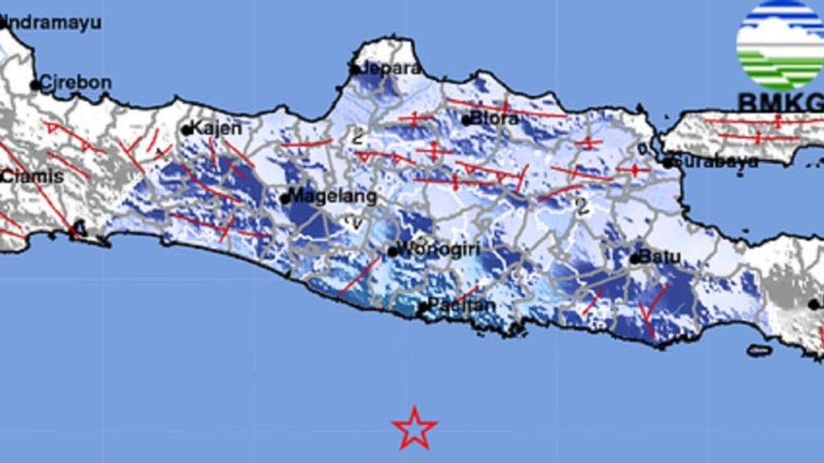 パシタンを中心とする東ジャワを揺るがすマグニチュード5.0の地震は津波の可能性はありません