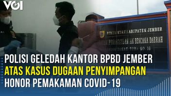 VIDEO: Embarrassing Official Receives COVID-19 Funeral Honors, Police Search Jember BPBD Office