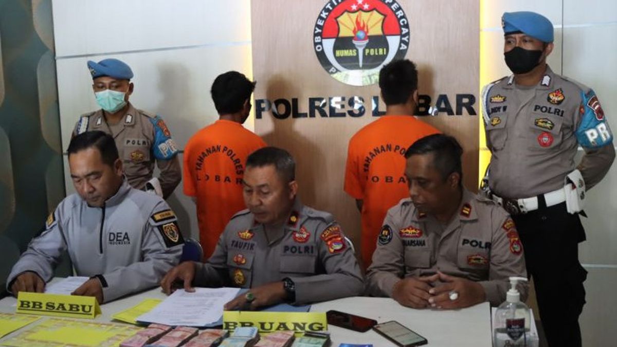 Drug Dealers In West Lombok Arrested, 45 Grams Of Methamphetamine And Rp90 Million In Cash Confiscated