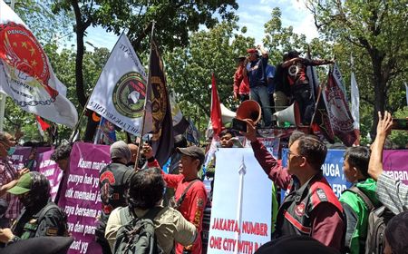 Kembali Demo Tolak ERP, Ojol Tuntut Jalan Berbayar Dibatalkan Hingga Kadishub DKI Dicopot