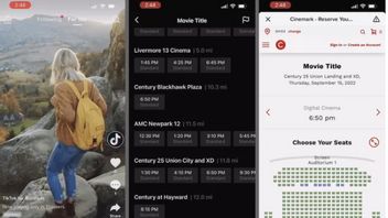 TikTok推出放映时间功能，用户可以在平台上购买电影票
